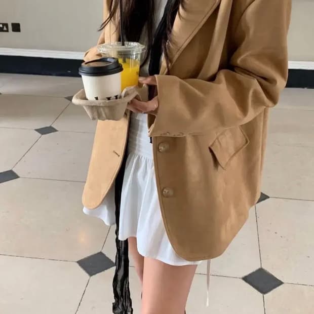 leeds 리즈 로이비건 스웨이드 자켓