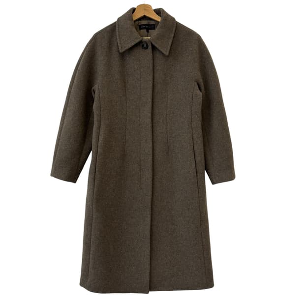올리브데올리브 24fw 돌먼 소매 싱글 울 코트 1