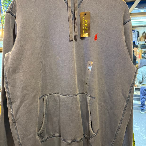 폴로 랄프로렌 레드포니 블루그레이 피그먼트 후드티