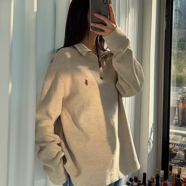 [L]폴로 랄프로렌 쿼터집 풀오버 스웻 셔츠