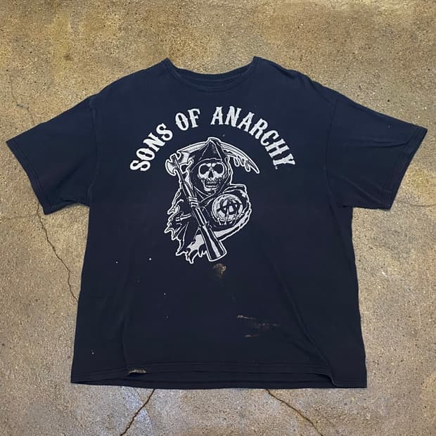 미국 빈티지 레어 선즈 오브 아나키 락티셔츠 반팔티
