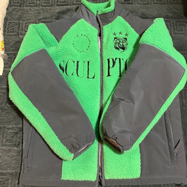 [스컬프터] Racing Sherpa Jacket Acid Green