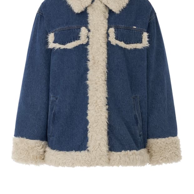 페일제이드) Denim Shearling Coat F