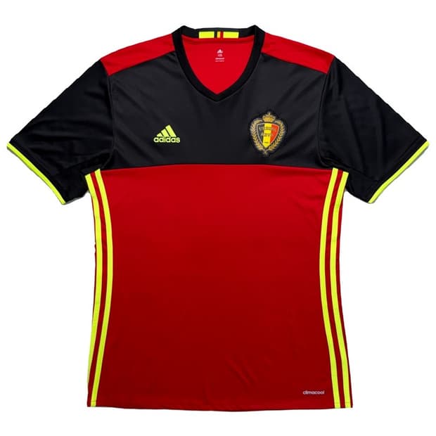 아디다스 16-17 벨기에 축구 국가대표 유니폼 반팔 티셔츠 레드 105