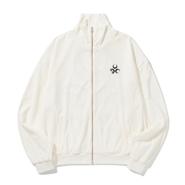 디오스피스 signature velour zipup cream