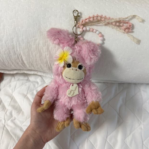 갸루 딸기우유 토끼 베이비 코코 너츠 인형 키링