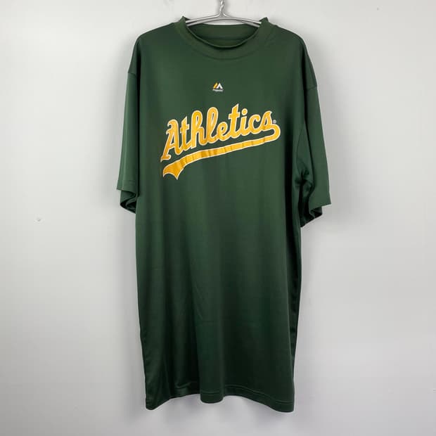 마제스틱 mlb 오클랜드 애슬래틱스 쿨베이스 반팔 XL