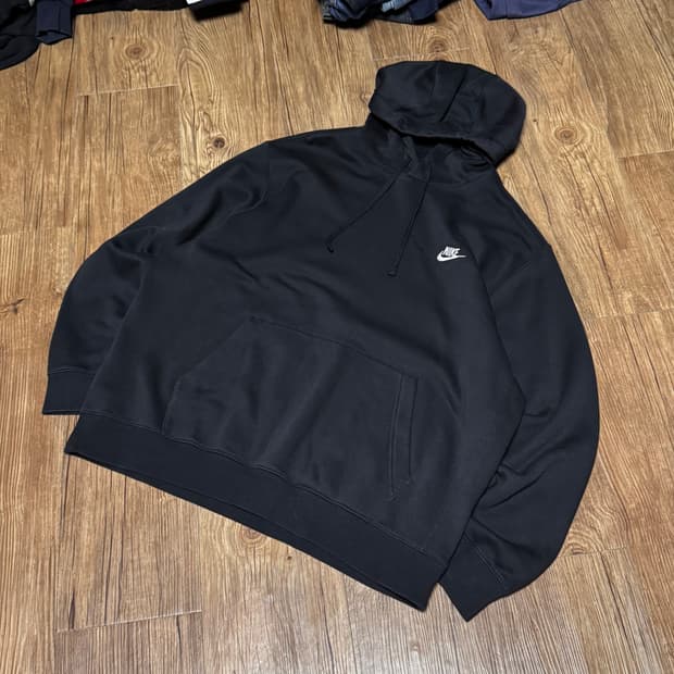 [2XL] 나이키 오버핏 블랙 후드티
