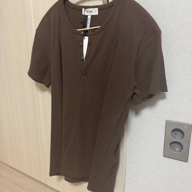 KKST 이코르 ECORR 반팔 헨리넥 두개 사이즈 2(2) 새상품