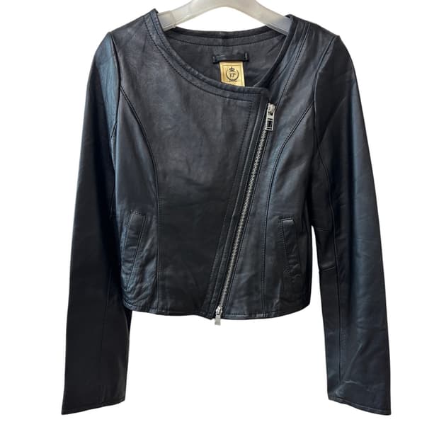 JPN 로얄 파티 리얼 양가죽 크롭 자켓