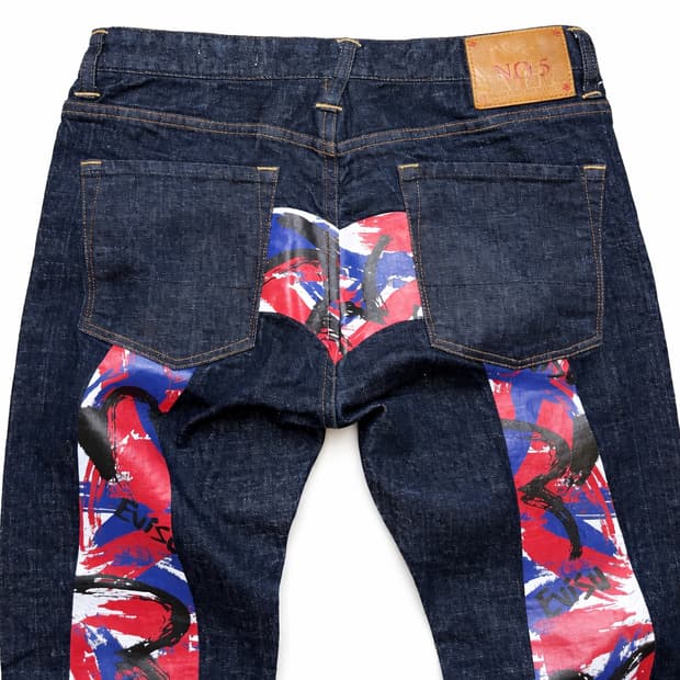 에비수 백로고 데님 34