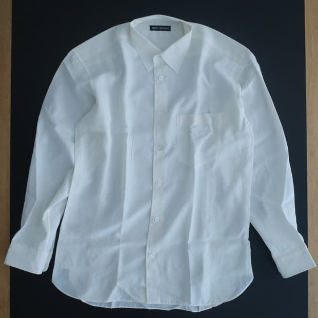 이세이미야케 도트 화이트 셔츠