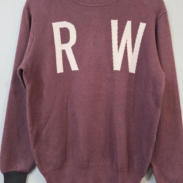 G-Star RAW 자수 니트 버건디(M)