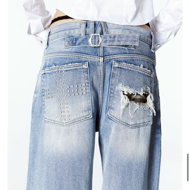 0size) 2000아카이브스 스나이더 데님팬츠