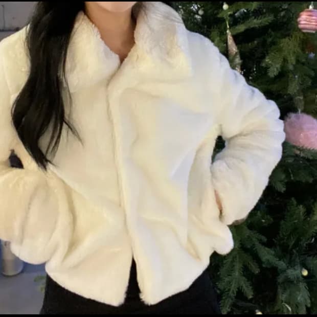 화이트 소프트 퍼 자켓 히메갸루 오네갸루 stc핑세이코 달천 양산형