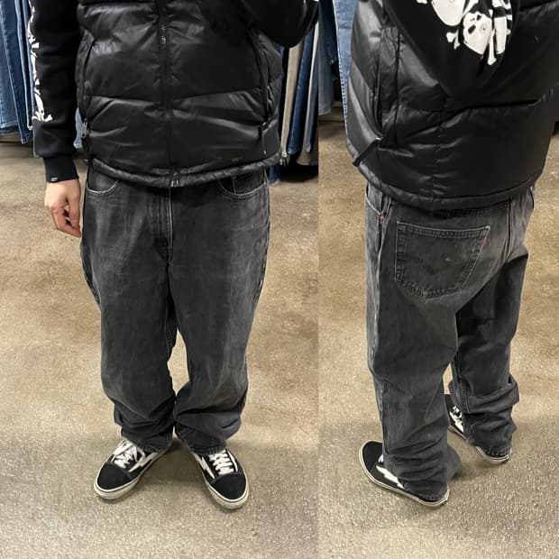 90s USA 리바이스550 블랙진 (35“)