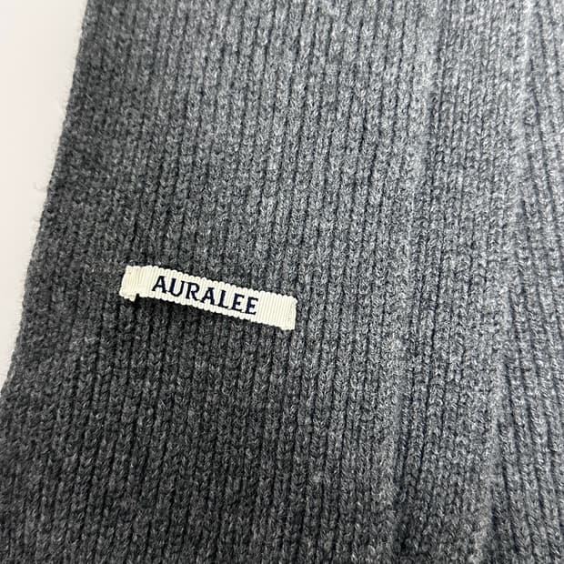 오라리 캐시미어 머플러 그레이 