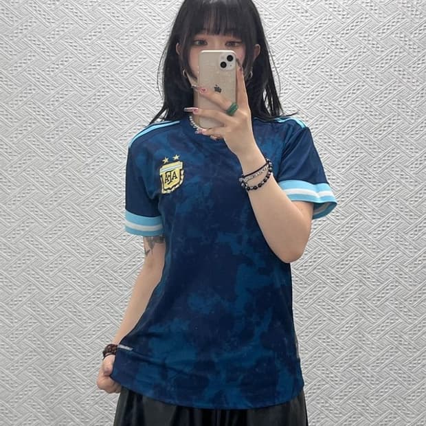 아디다스 올드스쿨 레트로 아르헨티나 져지 반팔티 M C11908