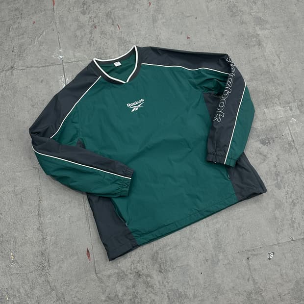 리복 브이넥 웜업