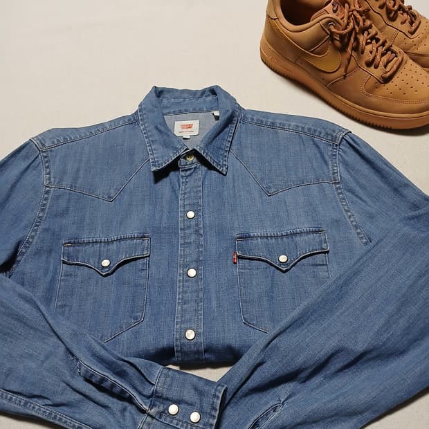levis 리바이스 웨스턴 데님 셔츠 청남방