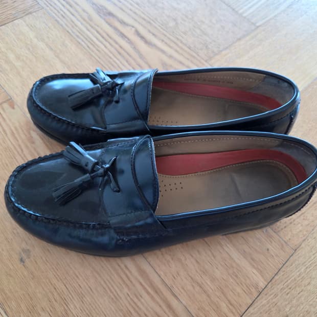 콜한 검정색 태슬 로퍼 260사이즈