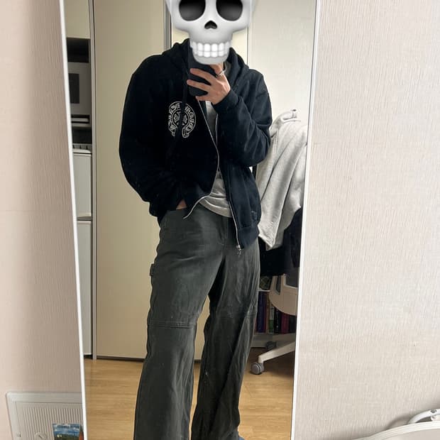 Kiimu 그레이 카고바지m