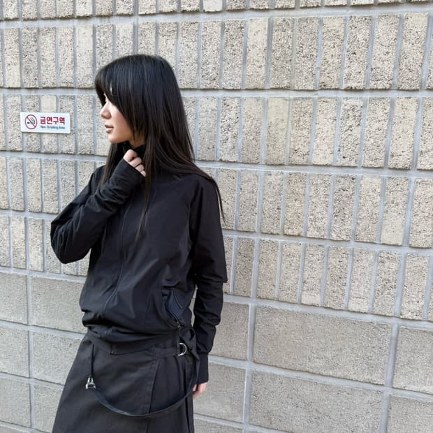 혜인서 올 블랙 매쉬 져지