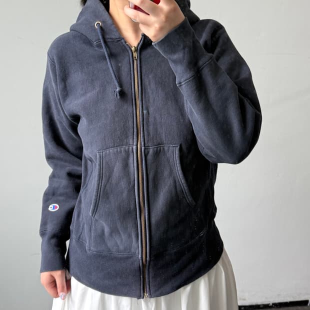 [M] 챔피온 네이비 후드집업