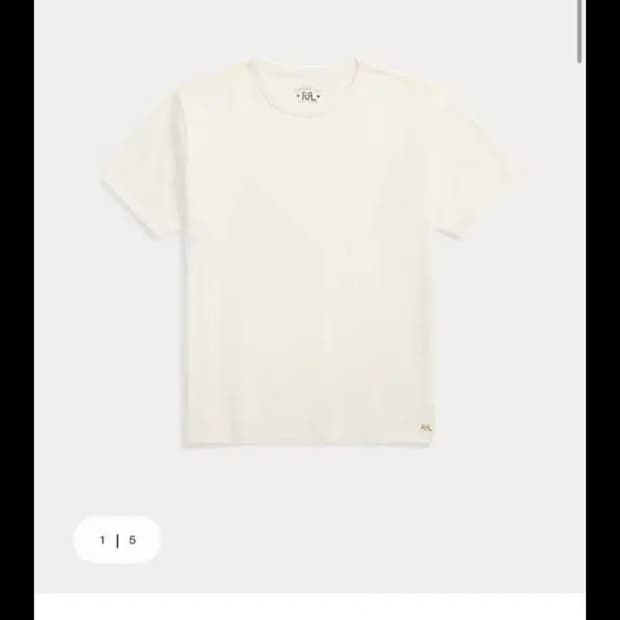 rrl 헤비웨이트 티셔츠 웜화이트 m
