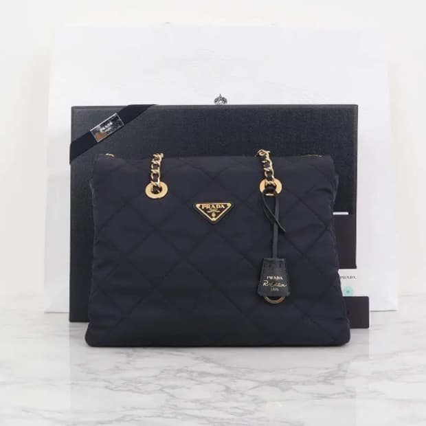 [정품] 프라다 리나일론 토트&크로스백 네이비- 풀구성품
