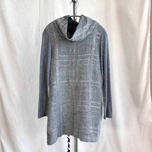 Hiroko Bis 실버 프린팅 롱 니트