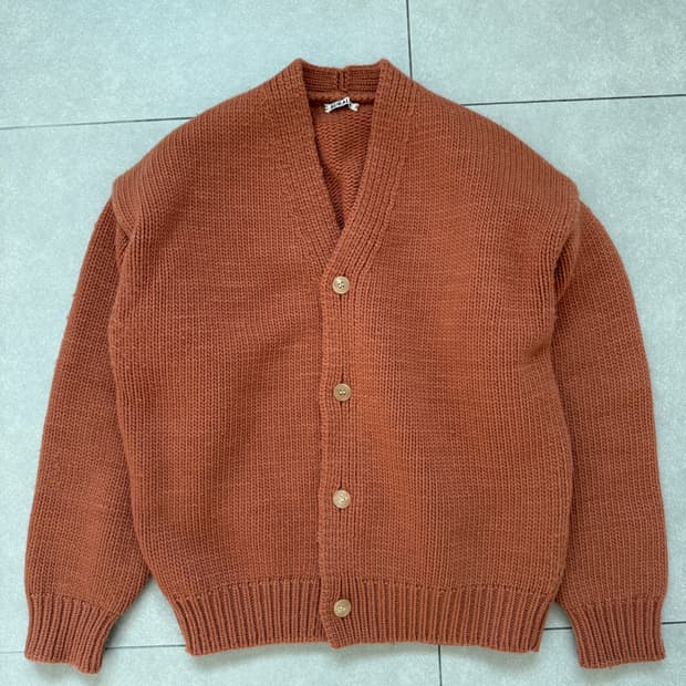 오라리 SUPER MILLED KNIT BIG CARDIGAN