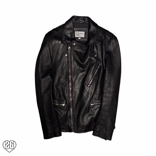 Agingccc Lambskin Leather Rider Jacket