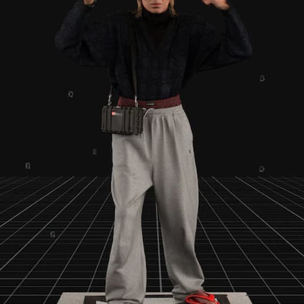 (M)발렌시아가 트롱프뢰유 더블 웨이스트 복서 스웻팬츠