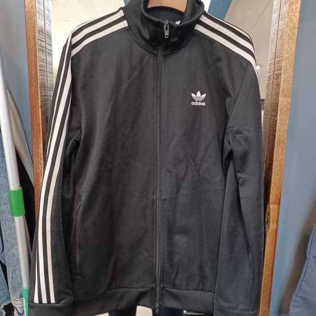 아디다스 베켄바우어 트랙탑 져지 검흰 xl