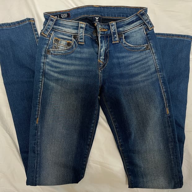 트루릴리젼 새청바지 스키니진