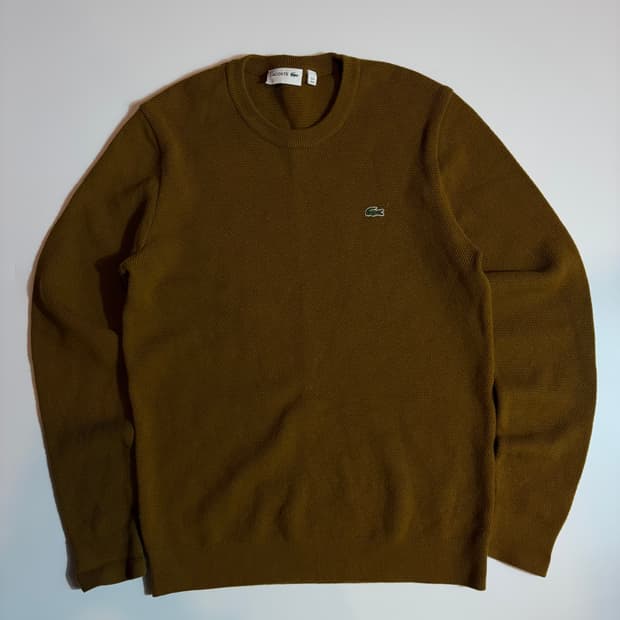 라코스테 브라운 니트 스웨터