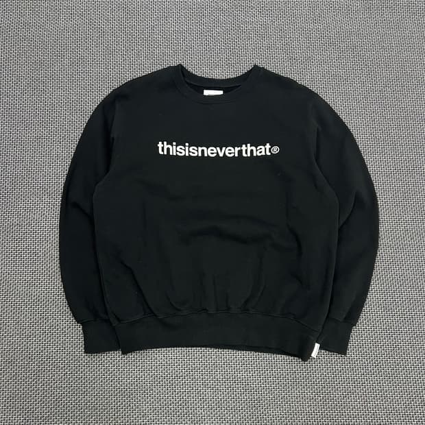 디스이즈네버댓 블랙 맨투맨