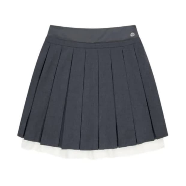코이세이오 coyseio 더블 플리츠 스커트 그레이 2