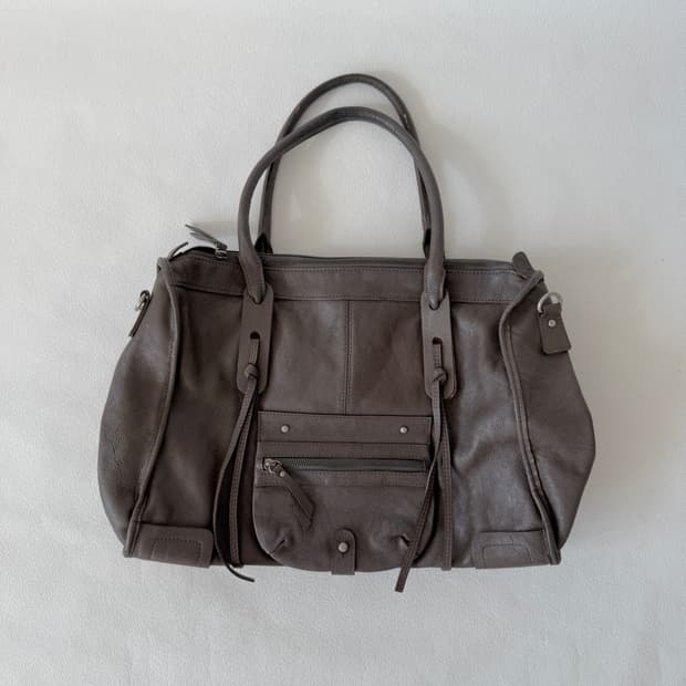 Pre owned 레더 숄더백(큰사이즈)