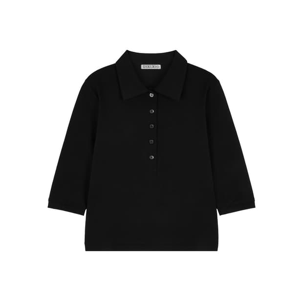 우우소오 피케 롱슬리브(블랙)