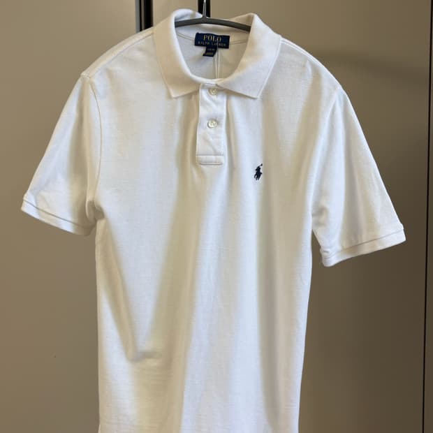 POLO white 카라 T