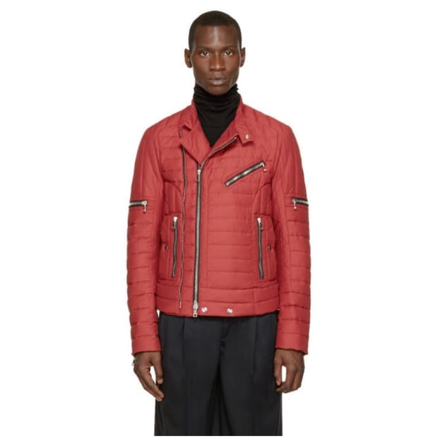 발망 퀼티드 바이커 자켓