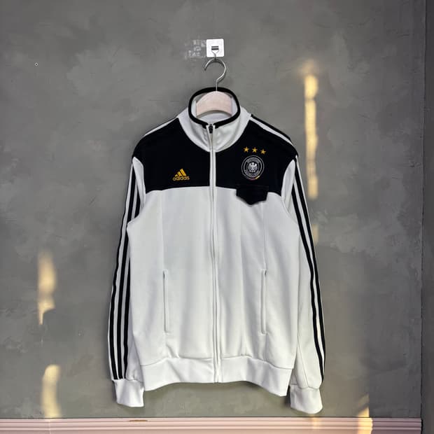 아디다스 독일 국대 져지 트랙탑 화이트 블랙 흰검