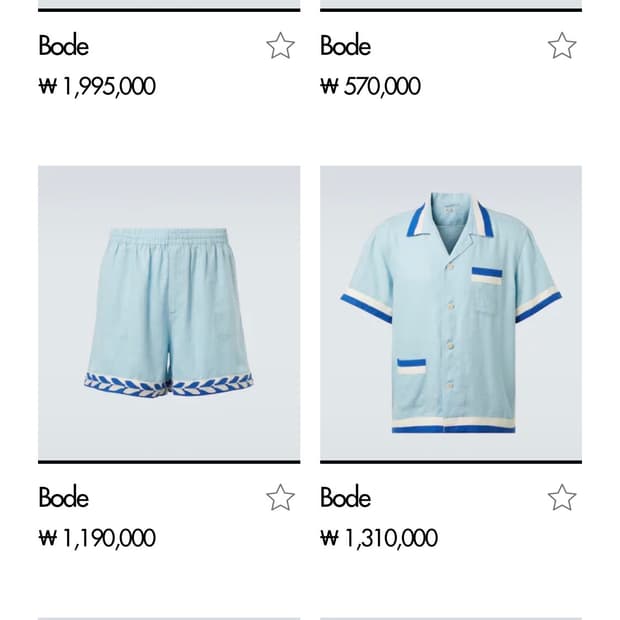 Bode (보디) Seedling Stripe 리넨 셋업