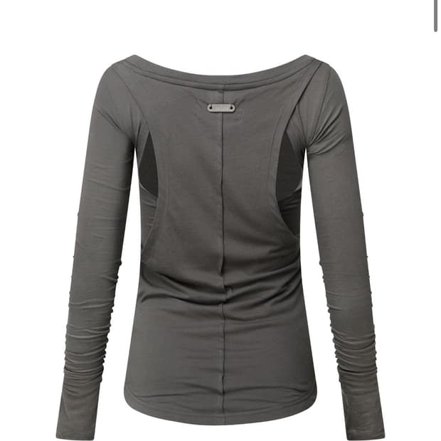 나체 BACK HOLE LONG SLEEVE CHARCOAL