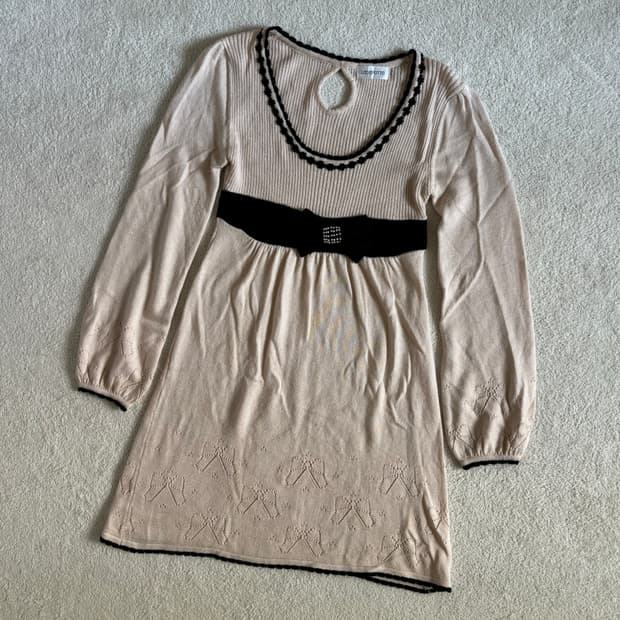 일본빈티지 로디스포토 히메갸루 모리걸 연핑크 원피스