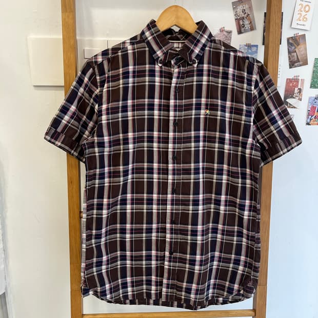 [아놀드 파머] 클래식 체크 반팔 셔츠 (Size. 3)