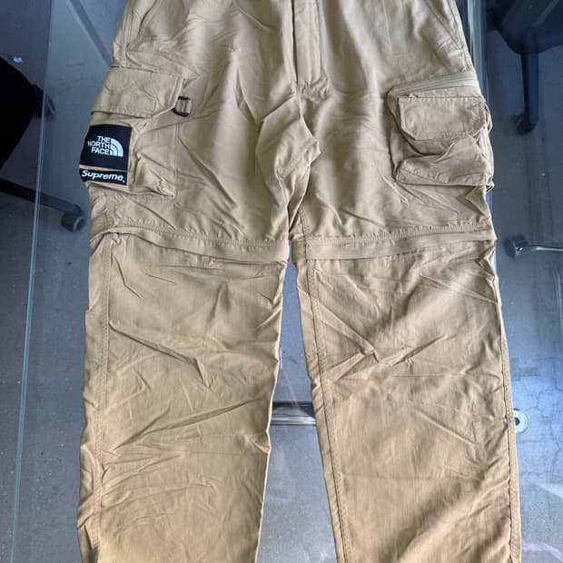 슈프림 노스페이스 카고 팬츠 베이지 M