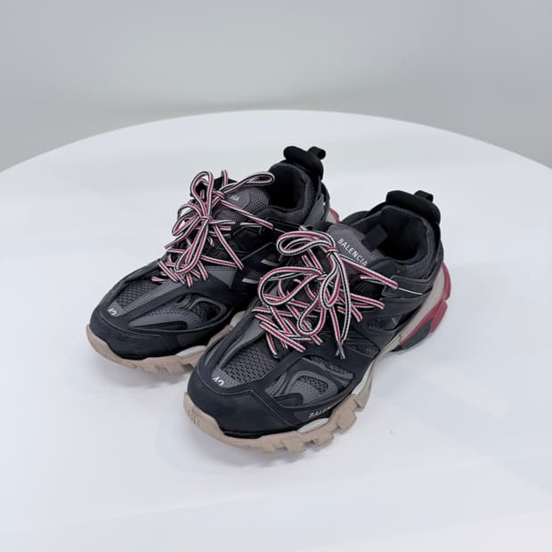 [S급/270] 발렌시아가 트랙 스니커즈 블랙 레드